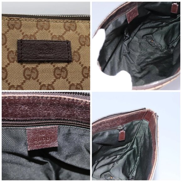 GUCCI GG Canvas Shoulder Bag Beige 110054 Auth ep8114 - Picture 13 of 14